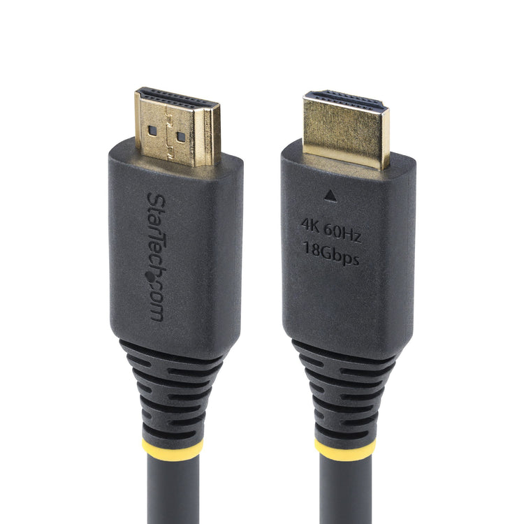 STARTECH HDMI cable 15,2 m HDMI Type A (Standard) Black (HDMI2-CABLE-4K60-50F) - Cartouches Certifiees
