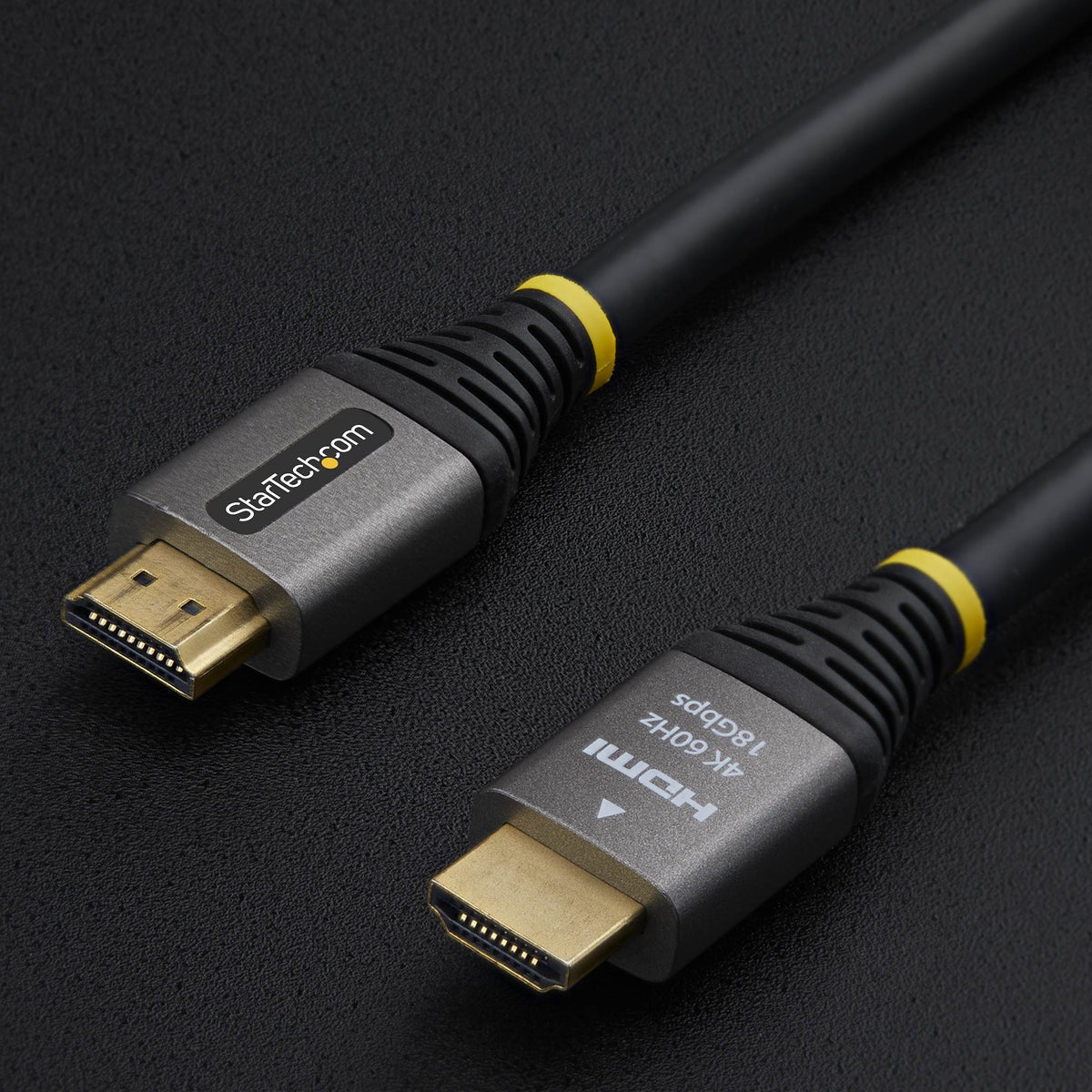 STARTECH HDMI cable 7,6 m HDMI Type A (Standard) Black, Silver (HDMMV25F) - Cartouches Certifiees