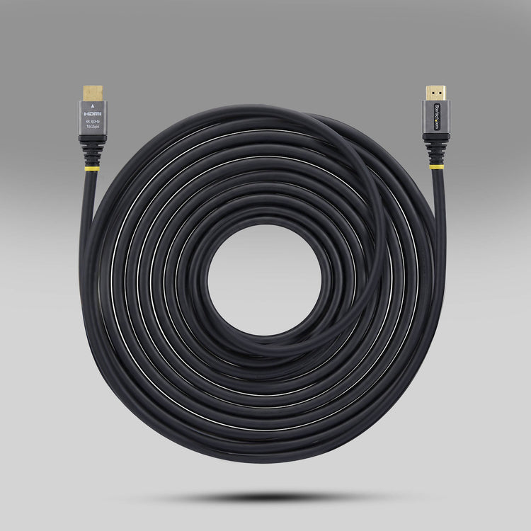 STARTECH HDMI cable 7,6 m HDMI Type A (Standard) Black, Silver (HDMMV25F) - Cartouches Certifiees