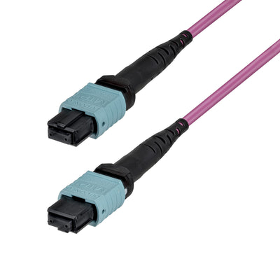 STARTECH InfiniBand/fibre optic cable 2 m MPO/MTP Violet (OM4MTP12BOFNP2M) - Cartouches Certifiees
