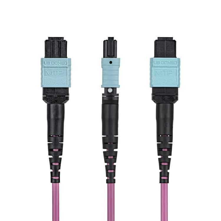 STARTECH InfiniBand/fibre optic cable 2 m MPO/MTP Violet (OM4MTP12BOFNP2M) - Cartouches Certifiees