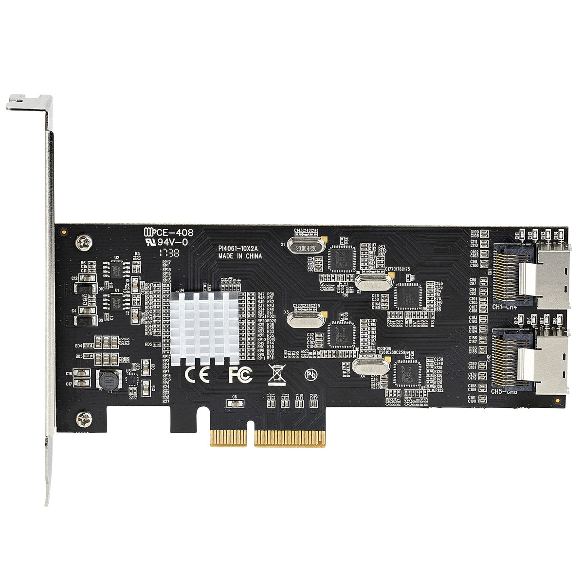 STARTECH interface cards/adapter Internal Mini-SAS (8P6G-PCIE-SATA-CARD) - Cartouches Certifiees