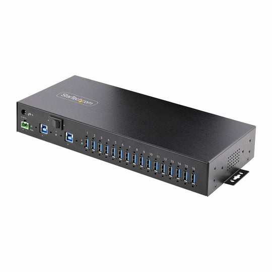 STARTECH interface hub 2 x USB 3.2 Gen 1 (3.1 Gen 1) Type-B 5000 Mbit/s Black (S5G16AINDS-USB-A-HUB)