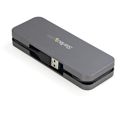 STARTECH interface hub USB 3.2 Gen 1 (3.1 Gen 1) Type-A 5000 Mbit/s Black, Grey (HB30AM4AB) - Cartouches Certifiees