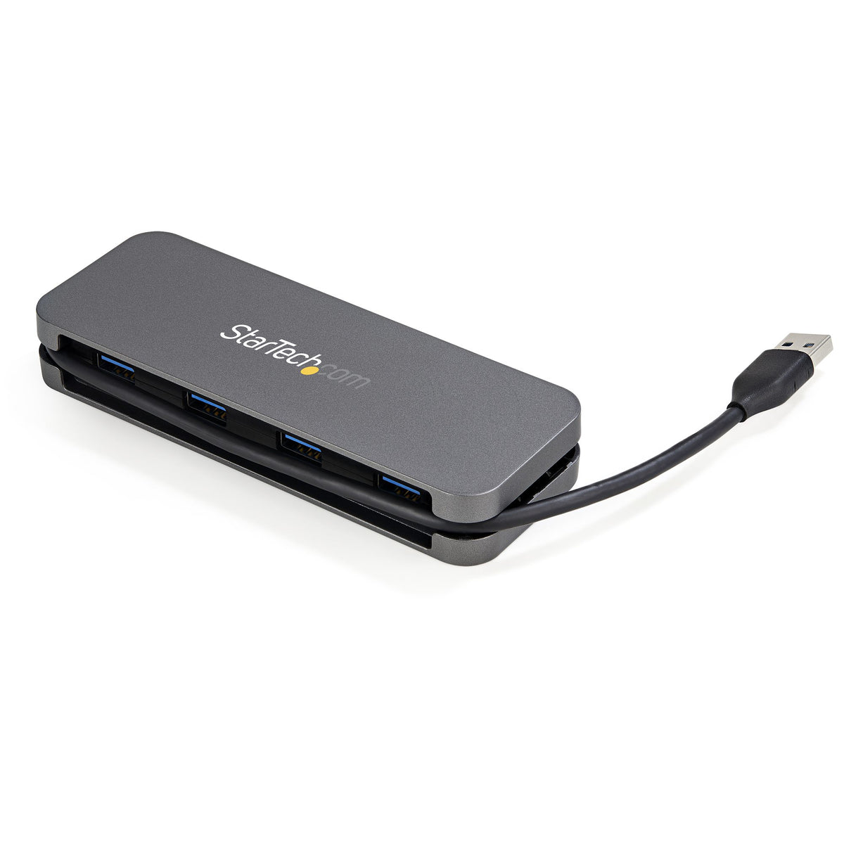STARTECH interface hub USB 3.2 Gen 1 (3.1 Gen 1) Type-A 5000 Mbit/s Black, Grey (HB30AM4AB) - Cartouches Certifiees