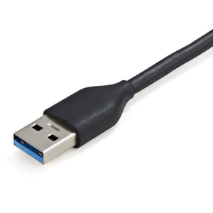 STARTECH interface hub USB 3.2 Gen 1 (3.1 Gen 1) Type-A 5000 Mbit/s Black, Grey (HB30AM4AB) - Cartouches Certifiees