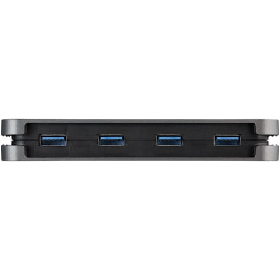 STARTECH interface hub USB 3.2 Gen 1 (3.1 Gen 1) Type-A 5000 Mbit/s Black, Grey (HB30AM4AB) - Cartouches Certifiees