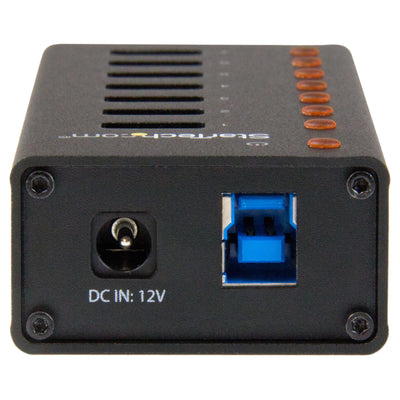 STARTECH interface hub USB 3.2 Gen 1 (3.1 Gen 1) Type-B 5000 Mbit/s Black (ST7300U3M) - Cartouches Certifiees