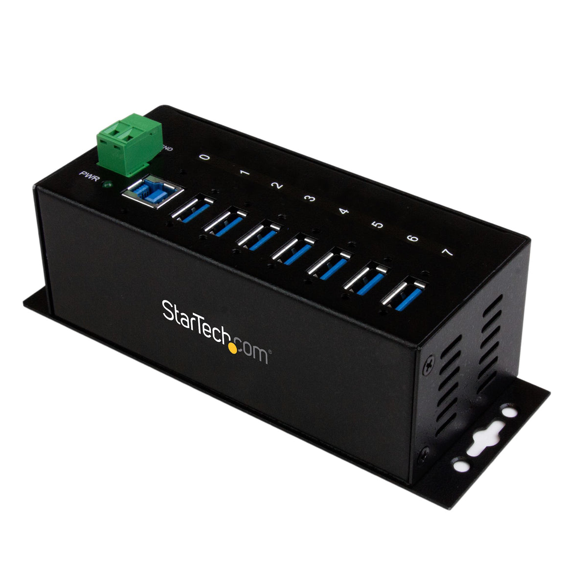 STARTECH interface hub USB 3.2 Gen 1 (3.1 Gen 1) Type-B 5000 Mbit/s Black (ST7300USBME) - Cartouches Certifiees