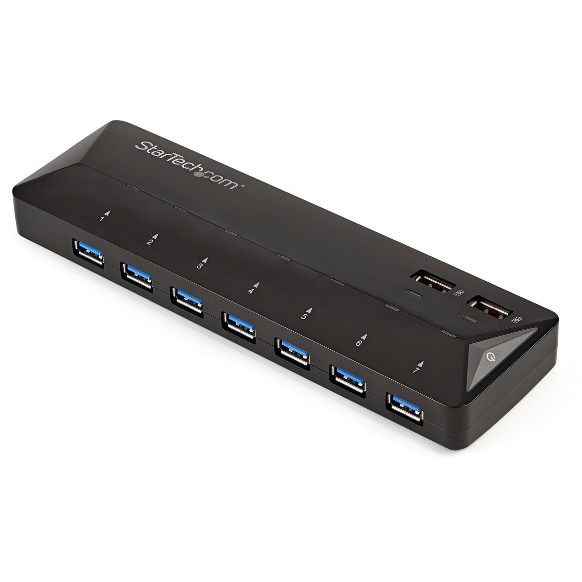 STARTECH interface hub USB 3.2 Gen 1 (3.1 Gen 1) Type-B 5000 Mbit/s Black (ST93007U2C) - Cartouches Certifiees