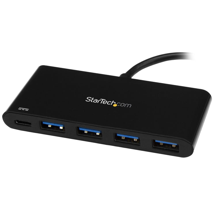 STARTECH interface hub USB 3.2 Gen 1 (3.1 Gen 1) Type-C 5000 Mbit/s Black (HB30C4AFPD) - Cartouches Certifiees