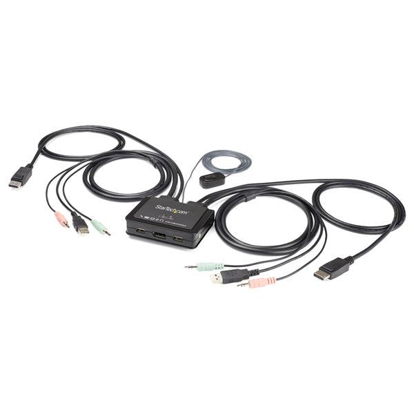 STARTECH KVM switch Black (SV211DPUA4K) - Cartouches Certifiees