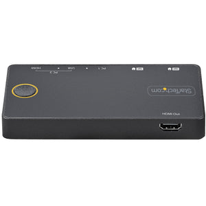 STARTECH KVM switch Black (SV221HUC4K) - Cartouches Certifiees