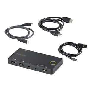 STARTECH KVM switch Black (SV221HUC4K) - Cartouches Certifiees