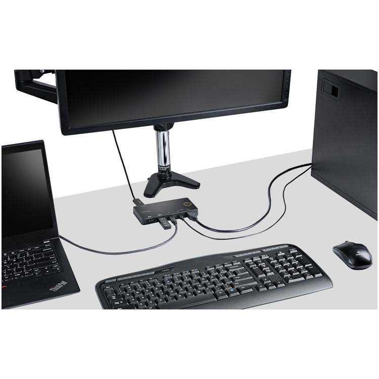 STARTECH KVM switch Black (SV221HUC4K) - Cartouches Certifiees