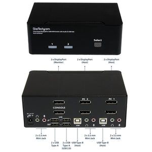 STARTECH KVM switch Black (SV231DPDDUA) - Cartouches Certifiees
