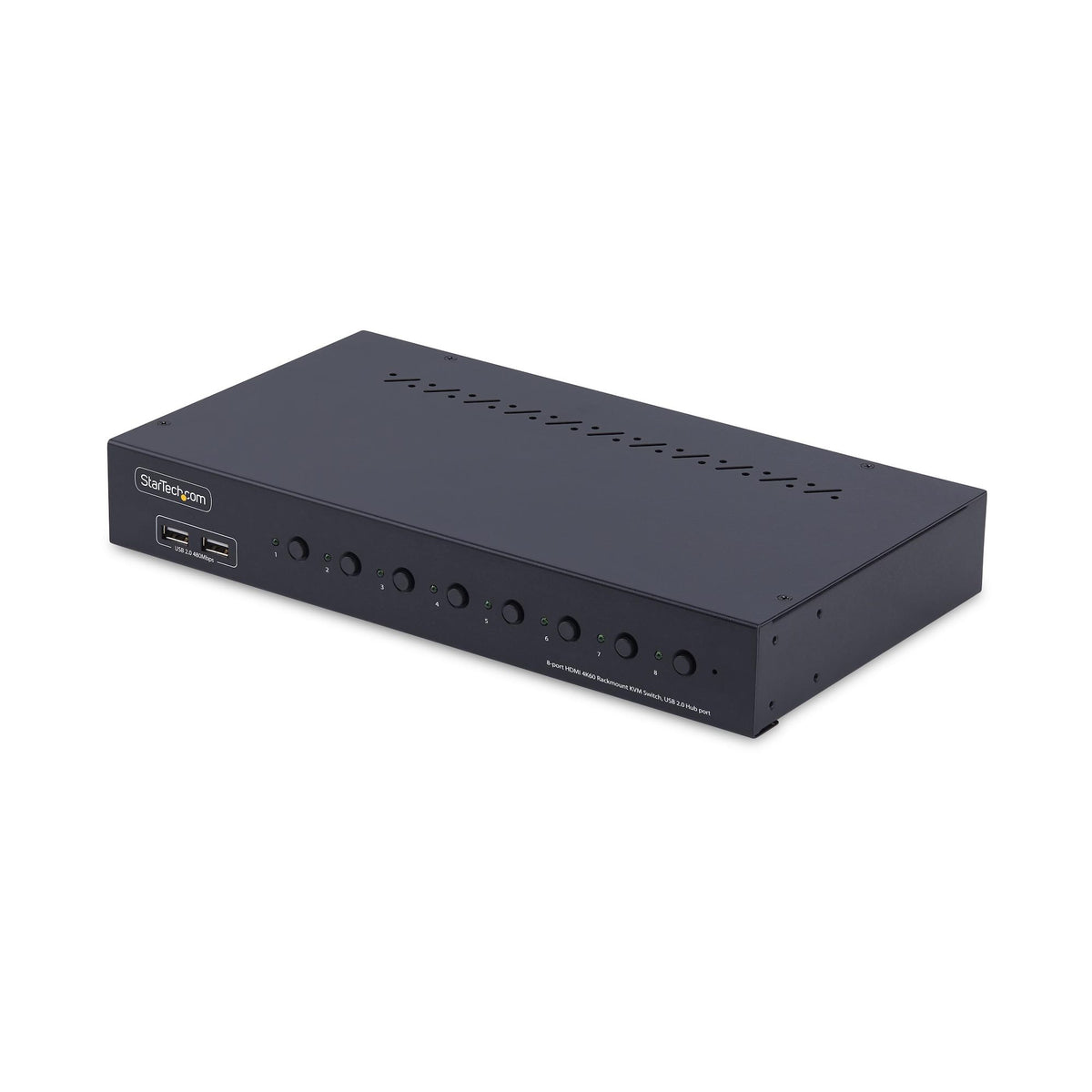 STARTECH KVM switch Rack mounting Black (R8AH202-KVM-SWITCH) - Cartouches Certifiees