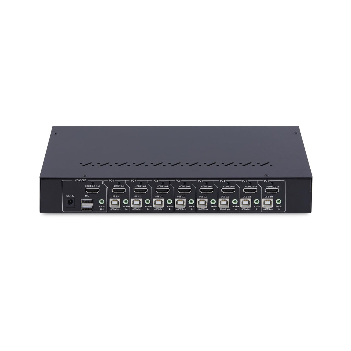 STARTECH KVM switch Rack mounting Black (R8AH202-KVM-SWITCH) - Cartouches Certifiees