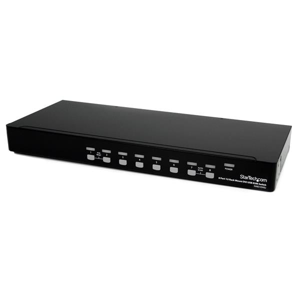 STARTECH KVM switch Rack mounting Black (SV831DVIU) - Cartouches Certifiees