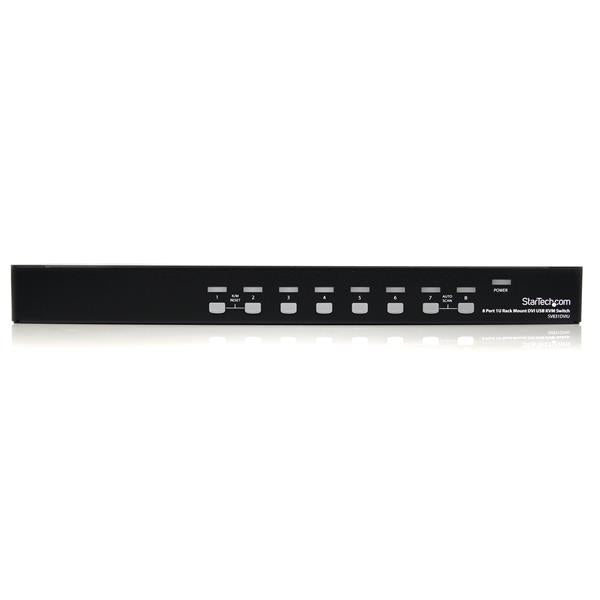 STARTECH KVM switch Rack mounting Black (SV831DVIU) - Cartouches Certifiees