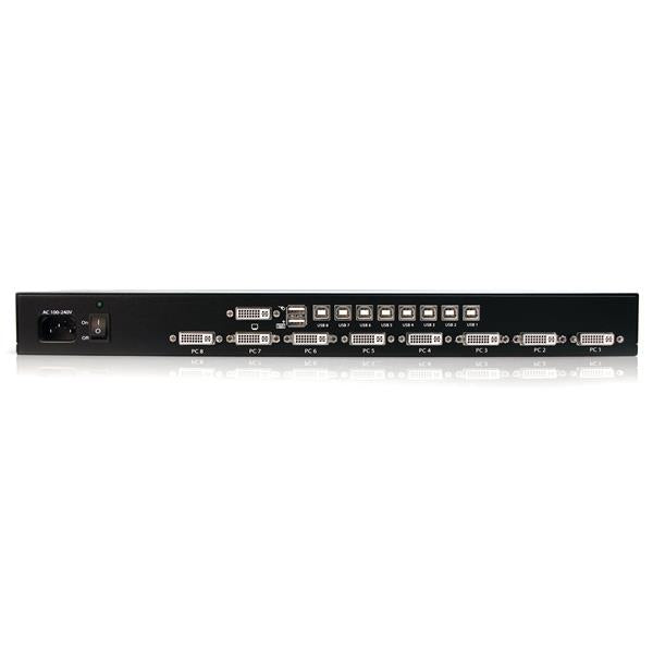 STARTECH KVM switch Rack mounting Black (SV831DVIU) - Cartouches Certifiees
