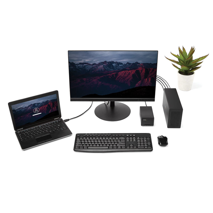 STARTECH laptop dock/port replicator Wired Thunderbolt 3 Black (TB31PCIEX16) - Cartouches Certifiees