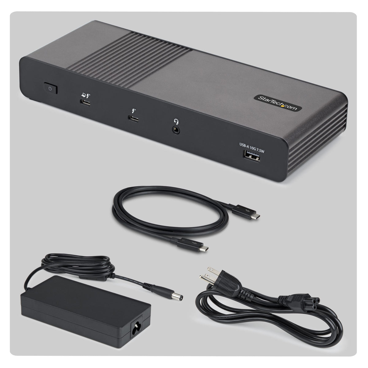 STARTECH laptop dock/port replicator Wired Thunderbolt 5 Black, Grey (206N-TB5USB4DOCK) - Cartouches Certifiees