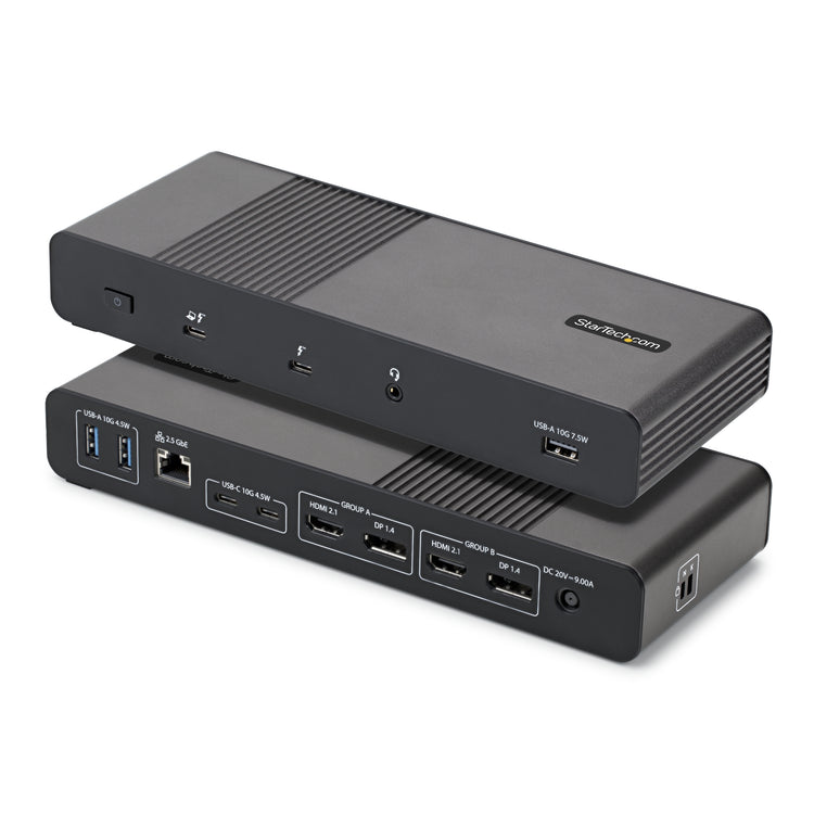 STARTECH laptop dock/port replicator Wired Thunderbolt 5 Black, Grey (206N-TB5USB4DOCK) - Cartouches Certifiees