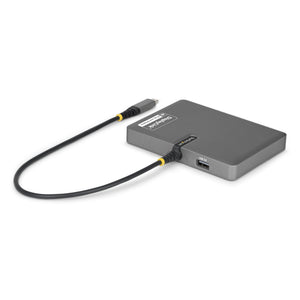 STARTECH laptop dock/port replicator Wired USB 3.2 Gen 1 (3.1 Gen 1) Type-C Grey (QUAD-USB-DP-ADAPT) - Cartouches Certifiees