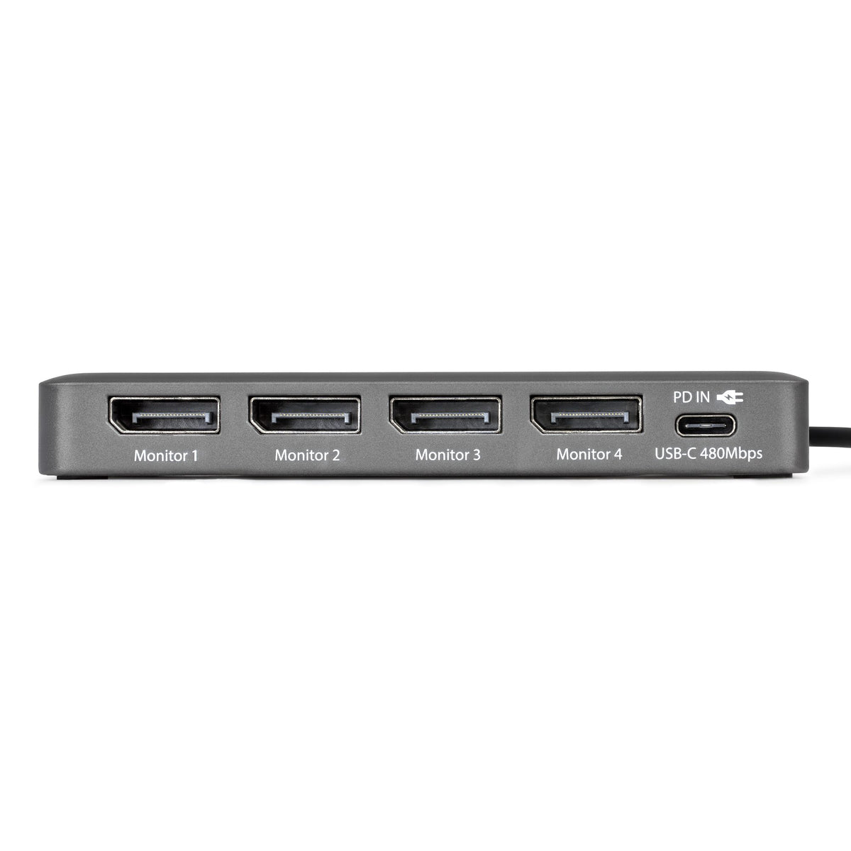 STARTECH laptop dock/port replicator Wired USB 3.2 Gen 1 (3.1 Gen 1) Type-C Grey (QUAD-USB-DP-ADAPT) - Cartouches Certifiees