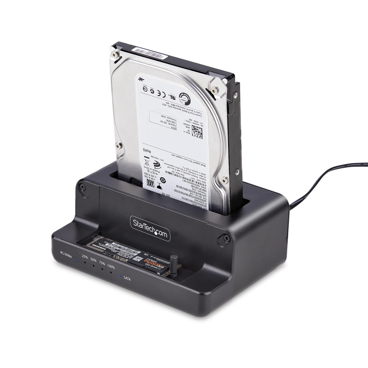 STARTECH media duplicator HDD/SSD duplicator Black 1 copies (N2-M2-SSD-DUPLICATOR) - Cartouches Certifiees
