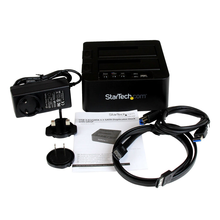 STARTECH media duplicator HDD/SSD duplicator Black 1 copies (SDOCK2U33RE) - Cartouches Certifiees