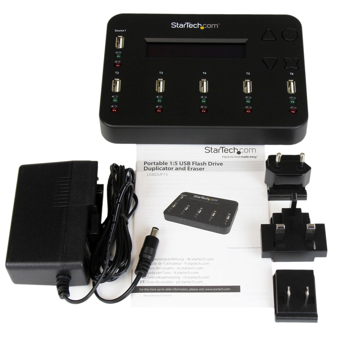 STARTECH media duplicator USB flash drive duplicator Black 5 copies (USBDUP15) - Cartouches Certifiees