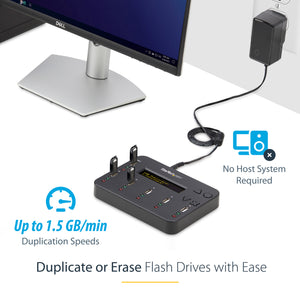 STARTECH media duplicator USB flash drive duplicator Black 5 copies (USBDUP15) - Cartouches Certifiees