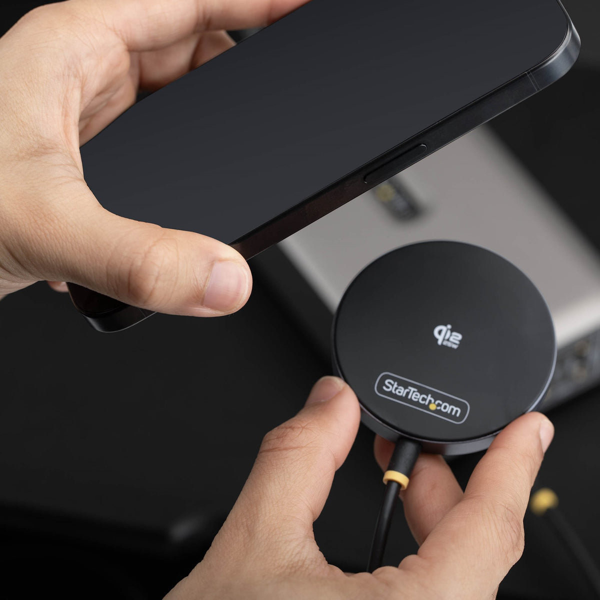 STARTECH mobile device charger Smartphone Black USB Wireless charging Indoor (1PB-WIRELESS-CHARGER) - Cartouches Certifiees