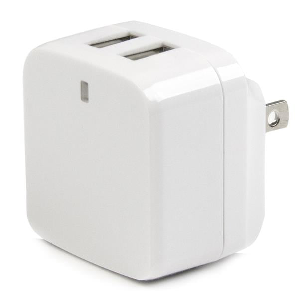 STARTECH mobile device charger Smartphone, Tablet White AC Indoor (USB2PACWH) - Cartouches Certifiees