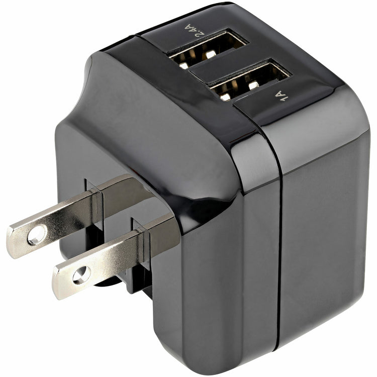 STARTECH mobile device charger Universal Black AC Indoor (USB2PACUBK) - Cartouches Certifiees
