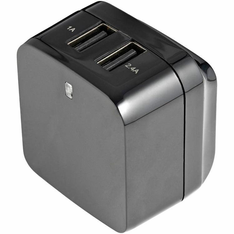 STARTECH mobile device charger Universal Black AC Indoor (USB2PACUBK) - Cartouches Certifiees