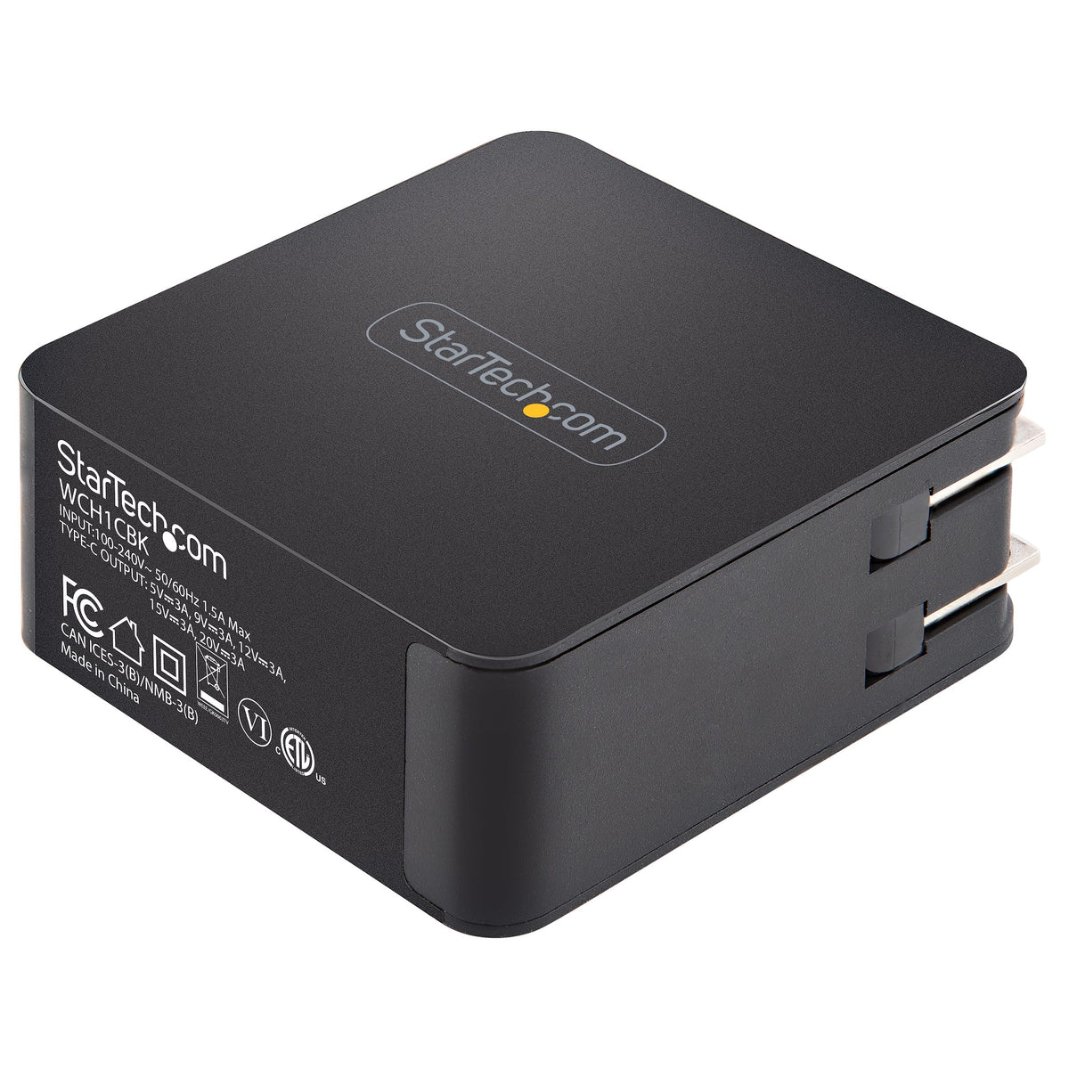STARTECH mobile device charger Universal Black AC Indoor (WCH1CBK) - Cartouches Certifiees