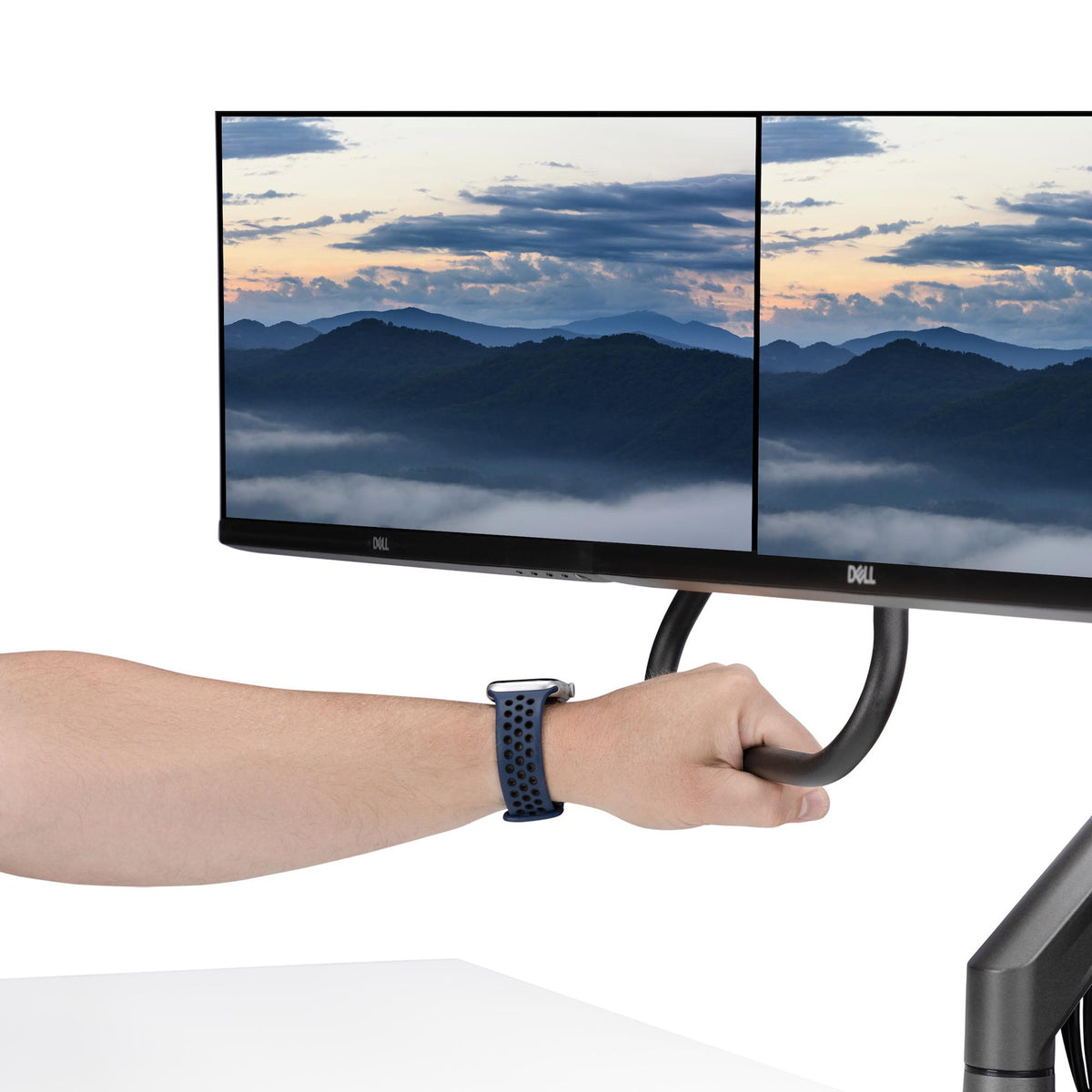 STARTECH monitor mount / stand 68,6 cm (27") Desk Black (H2M1AS2-MONITOR-ARM) - Cartouches Certifiees
