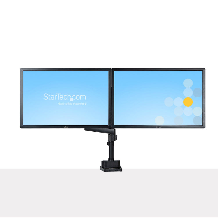 STARTECH monitor mount / stand 81,3 cm (32") Desk Black (ARMDUALPIVOT) - Cartouches Certifiees