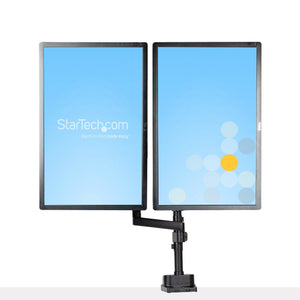 STARTECH monitor mount / stand 81,3 cm (32") Desk Black (ARMDUALPIVOT) - Cartouches Certifiees