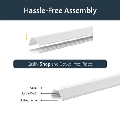 STARTECH mounting kit White PVC (TC6W2) - Cartouches Certifiees
