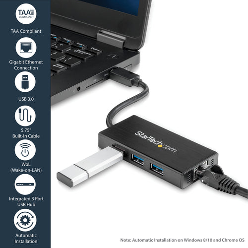STARTECH network card Ethernet 5000 Mbit/s (ST3300GU3B) - Cartouches Certifiees