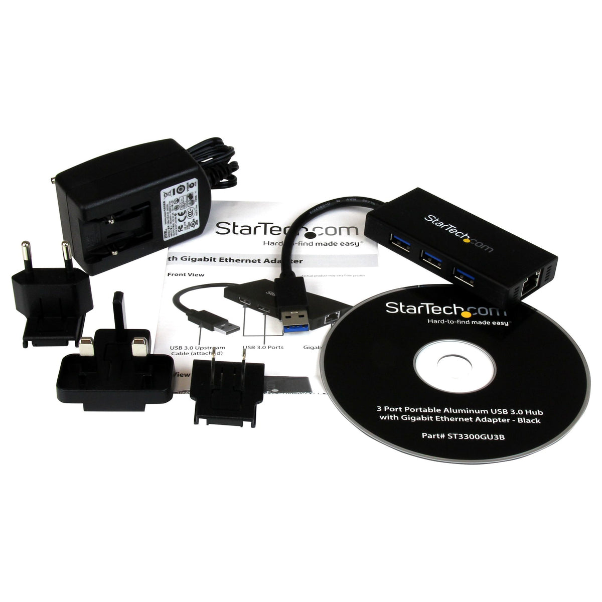 STARTECH network card Ethernet 5000 Mbit/s (ST3300GU3B) - Cartouches Certifiees