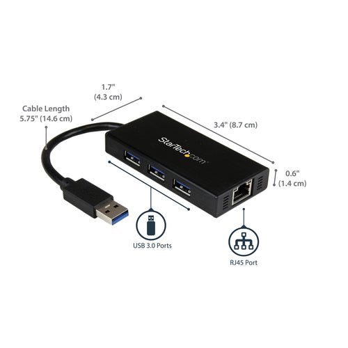 STARTECH network card Ethernet 5000 Mbit/s (ST3300GU3B) - Cartouches Certifiees