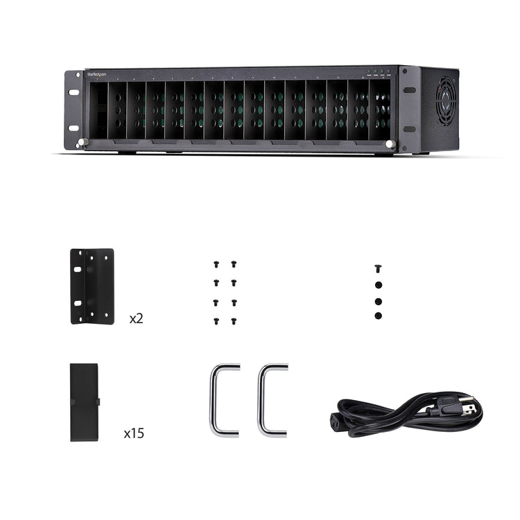 STARTECH network equipment chassis Black (MCM15-MEDIA-CHASSIS) - Cartouches Certifiees