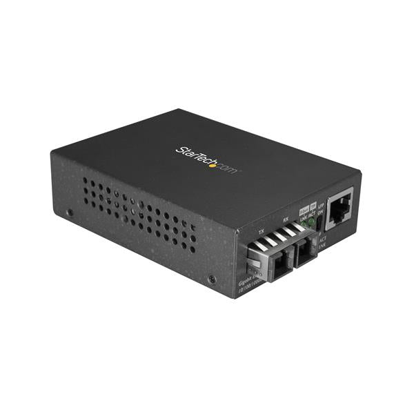STARTECH network media converter 1000 Mbit/s 1310 nm Single-mode Black (MCMGBSCSM10) - Cartouches Certifiees
