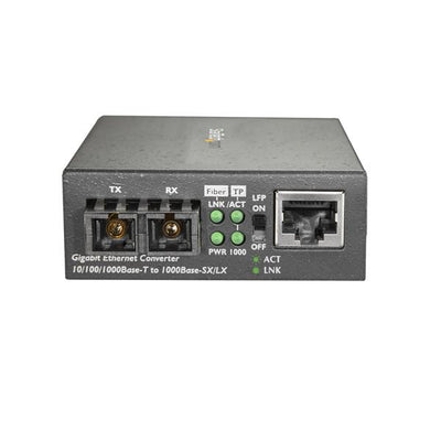 STARTECH network media converter 1000 Mbit/s 1310 nm Single-mode Black (MCMGBSCSM10) - Cartouches Certifiees