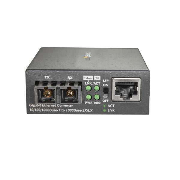 STARTECH network media converter 1000 Mbit/s 1310 nm Single-mode Black (MCMGBSCSM10) - Cartouches Certifiees